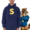 Alvin and The Chipmunks: The Squeakquel's Pullover Woman Manfashion Drop Shoulder Hoodie Is Available for Best Friend Sweatshirt 3