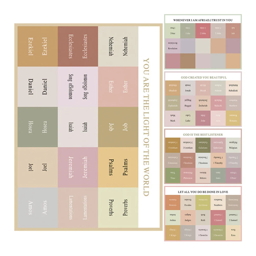 

5 Sheets Label Stickers Bible Index Tags Tabs for Sturdy Letter Book Study Miss