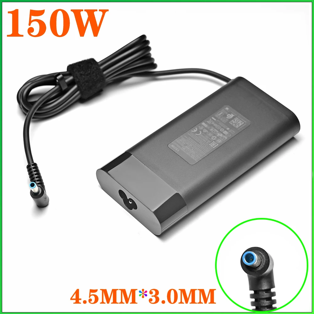 Caricabatterie Adattatore Ca 19.5V 7.7A Per Hp Pavilion Gaming 15 17 Laptop Zbook 15 G3 G4 G5 G6 Omen 15 17 Tpn-Da03 Tpn-Da09 775626-003