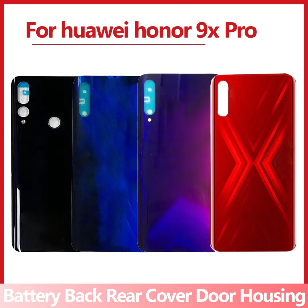 

Протестированный Новый чехол для батареи huawei honor 9x Pro, стеклянный чехол для задней крышки аккумулятора honor 9x, чехол для батареи 9x Pro, задняя крышка аккумулятора