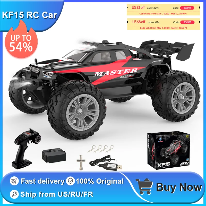 

1/16 KF15 RC Car 4WD High Speed Off-road Vehicle 2.4G Remote Control Cars Drift Racing Truck Electronic Toy For Kids Free Ship