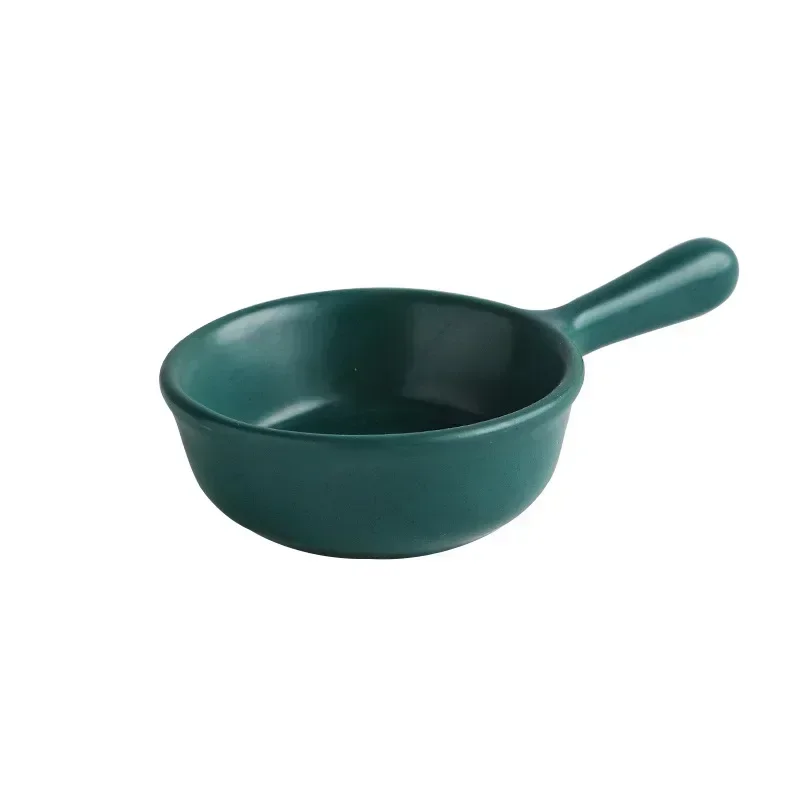 Creative Mini Ceramic Discretionary Dish Japanese Tableware Seasoning Dish Handle Dish Soy Sauce Vinegar Sushi Dipping Plate