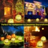 Outdoor Solar Garden Light Round Cracked Glass Lamp Waterproof Landscape Decor Ball Light for Villa Walkway Path Yard Holiday 6