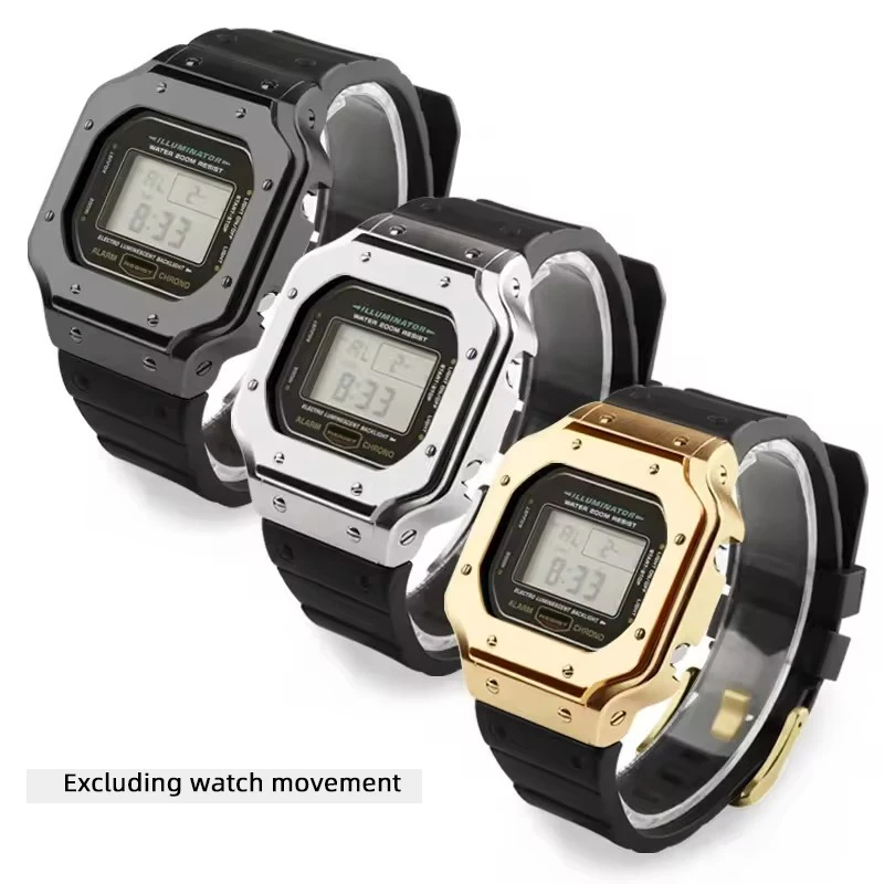 Stainless steel watch case For Casio G-shock DW5600E/BB/HR GW