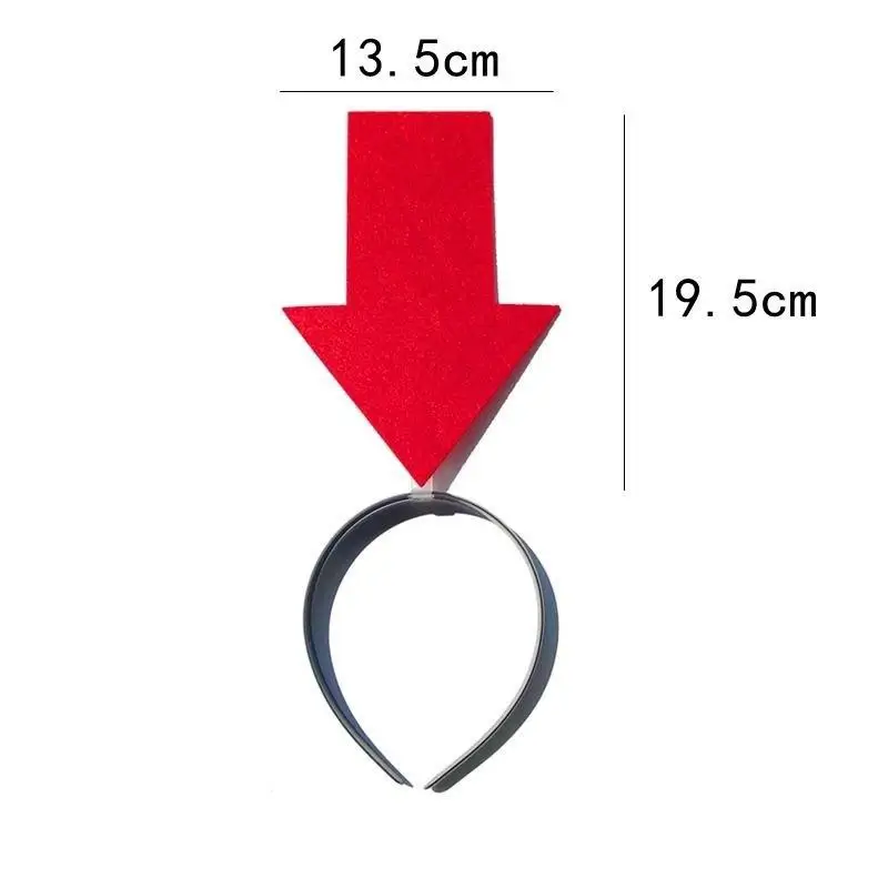 Einzigartiges Pfeil-Licht-Stirnband, lustiges Fragezeichen-Haarband, Weihnachts-Geschenke, Mädchen-Kopfbedeckung, Feiertags-Haarreif, Kostüm-Kopfschmuck – Detail 1