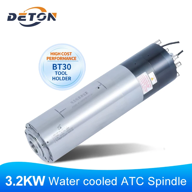 

BT30 ATC Spindle Water-cooled Spindle Motor 3.2kw 18000rpm CNC Spindle 220V 380V 600HZ CNC Milling Machine Metal Cutting