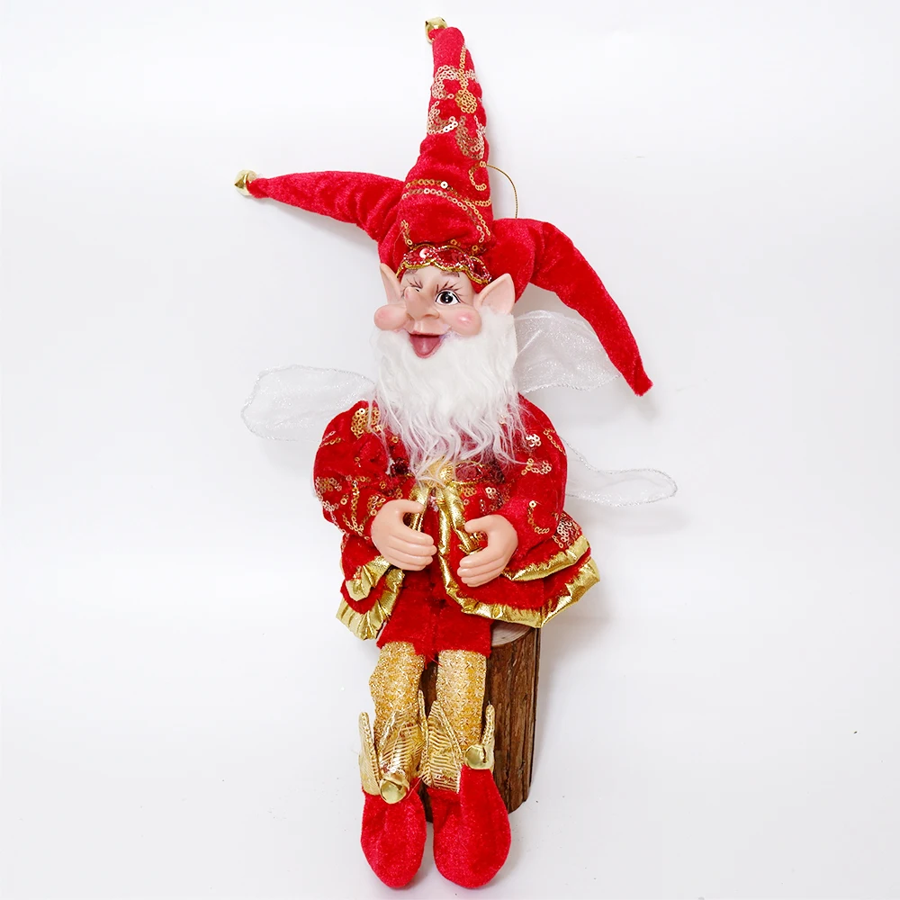 Festive 50cm Elf Doll Christmas Ornament - Perfect for Home Decor & Holiday Gifts