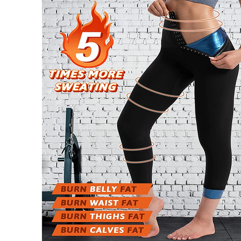 High Waist Slimmer Tights Long Slimming Pants Weight Loss Thermo Sweat Sauna Neoprene Workout Body Shapers shapewear workout pants