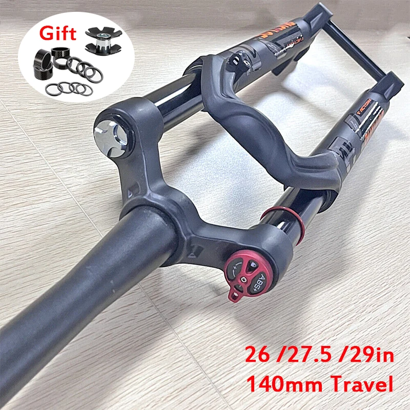 BUCKLOS26140mmTravelMTBSuspensionFork275inchXCBikeAirFork