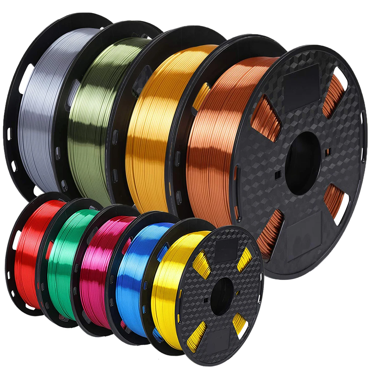 

Silk PLA 3D Filament Wire 250g,500g,1kg 1.75mm Spool Wire 3D Printer Material 3D Print Refills, Filament wire Vacuum Packaging