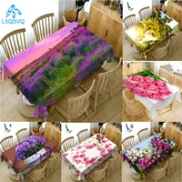 Flower Rose Plant 3d Table Cover Rectangular Table Cloth Waterproof Table Cover for Party Home Kitchen 2