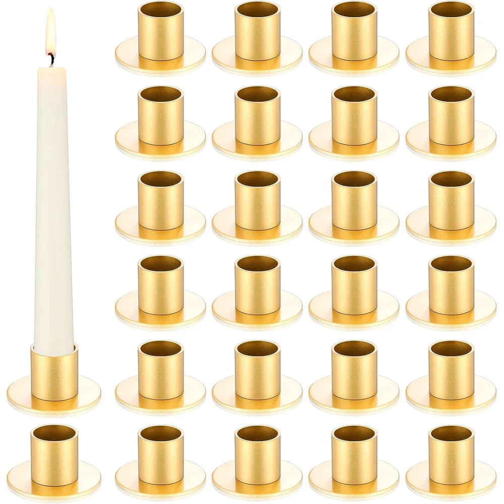 Wedding Candle Holders Bulk for Pillar Candles Metal Taper Candlesticks Holders Centerpieces Short Candle Stick Holder Decor candle holders