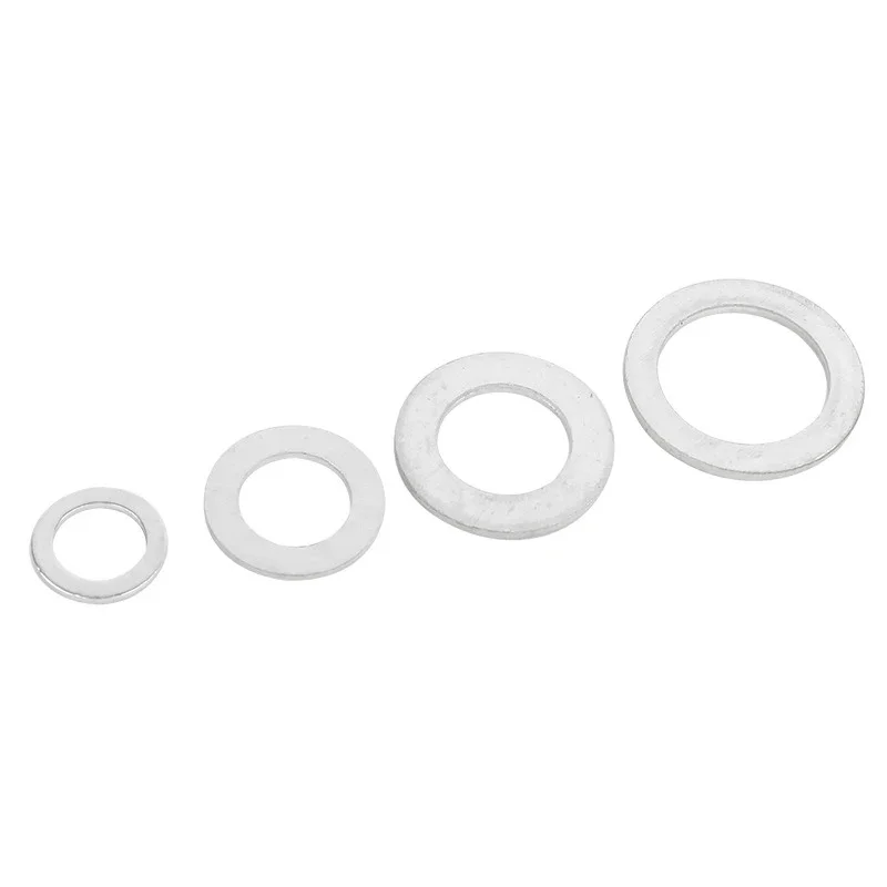 Aluminum alloy gasket 6061# M3 M5 M6 M8 M10~ M30 Ultra-thin Metal Screw Flat Washer Standard Thickness-Increasing Meson