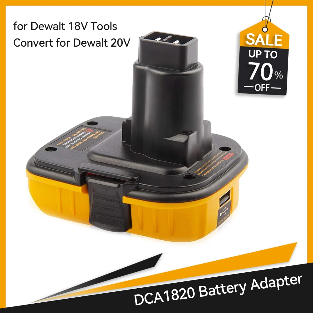 Адаптер аккумулятора DCA1820 20 в для Dewalt 18 в