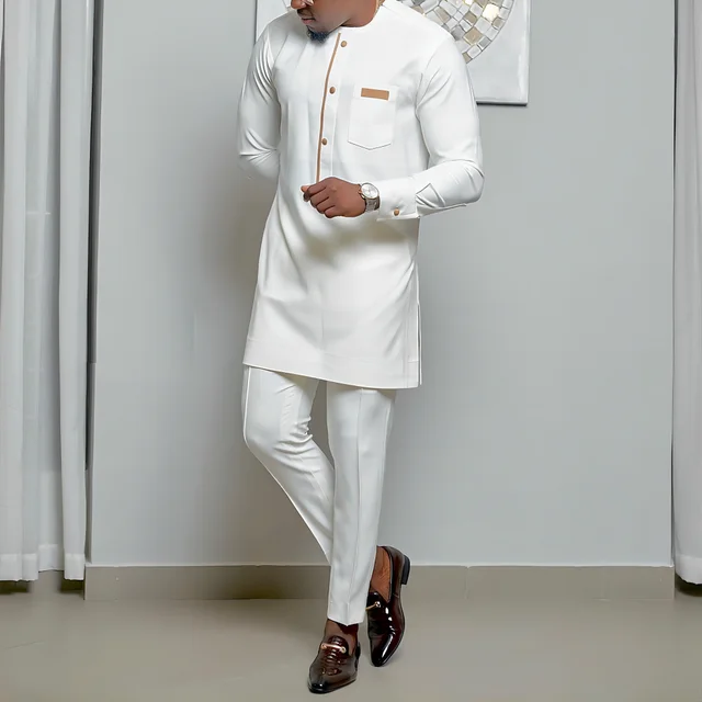 Adeyemi Dashiki Long-Sleeved Shirt and Pant - Image 4