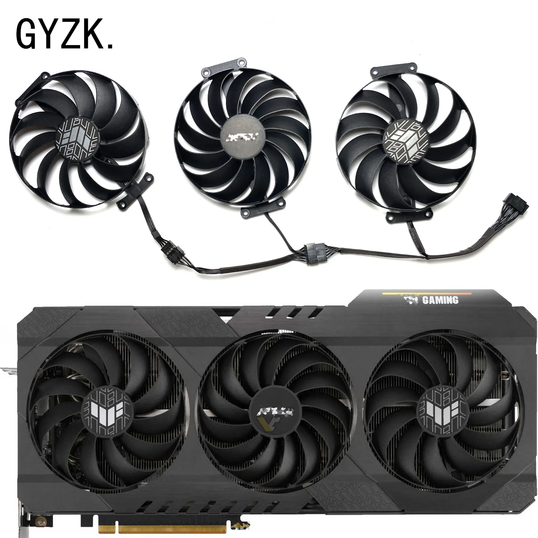 Nuovo Per Asus Radeon Rx6700Xt 6800 6800Xt 6900Xt 6950Xt Tuf Oc Ventola Di Ricambio Per Scheda Grafica Muslimt129215Su