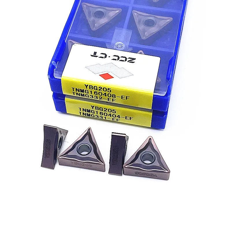 Turning Tool TNMG160404 TNMG160408 TNMG220404 TNMG220408-EF YBG205 CNC Lathe Carbide Cutting Insert