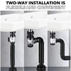 Flip Top Anti-Odor Drain Pipe Set Kitchen Sink Drain Retractable Deodorizing Filter Flexible Downspout Bathroom Anti Clogging 2