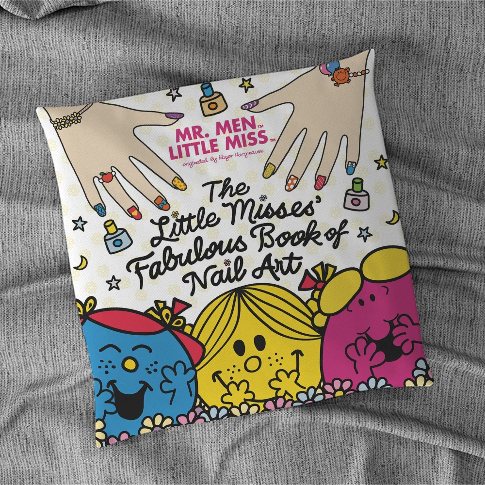 Mr. Men and Little M-Miss 쿠션 커버, 베개 포옹, 짧은 플러시 쿠션 커버, 45x45 베개 커버, 40x40 라운지 의자 소파