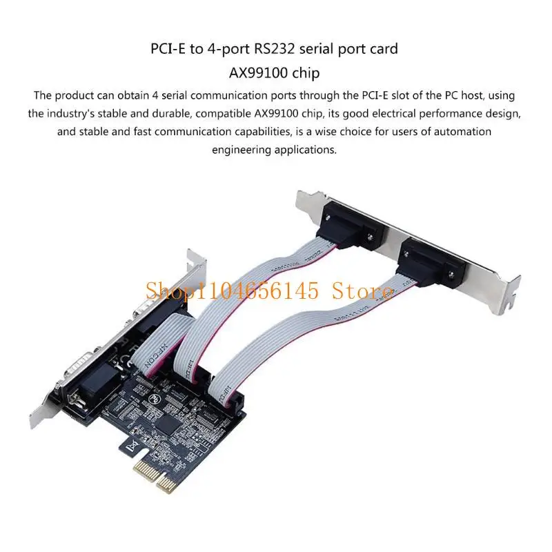 652F PCIE 2포트 직렬 확장 카드 DB25 프린터 병렬 포트 산업용 등급