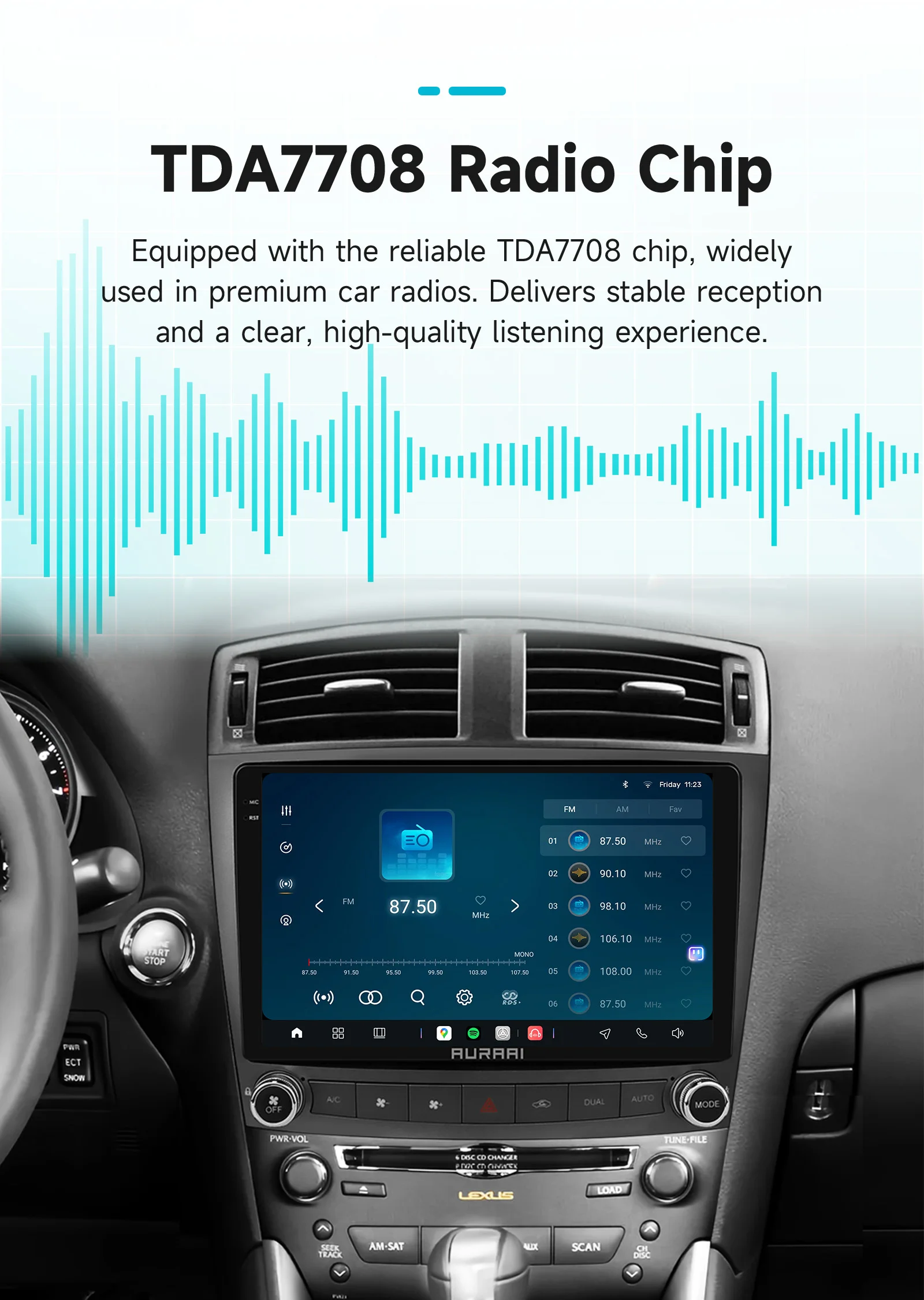 10,1-Zoll-Autoradio mit KI-Sprachsteuerung, Carplay und Android für Lexus IS250 IS300 IS200 IS220 IS350, Multimedia, ADAS, 360-Grad-Kamera, GPS, 2K-Bildschirm – Detail 24