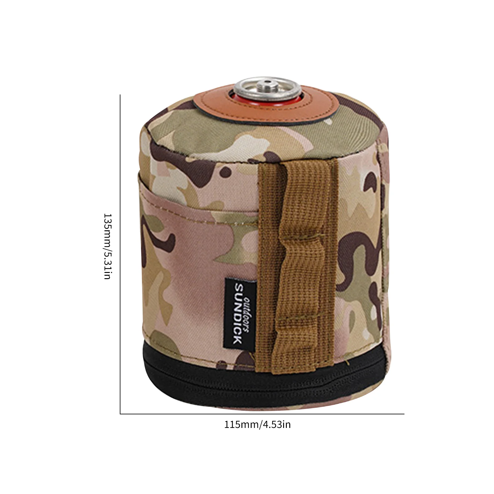 Outdoor Cotton Linen Gas Can Protective Cover - Anti-Fall Fuel Cylinder Storage Bag and Air Bottle Sleeve
