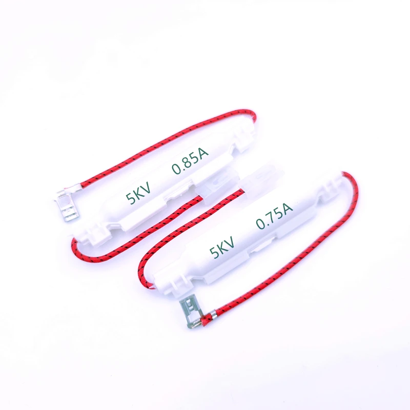 

5pcs 5KV 0.85A 0.9A 0.8A 0.75A 0.7A 0.65A 1A 6*40mm High Voltage Fuse Holder for Microwave Ovens Universal Microwave Ovens Parts