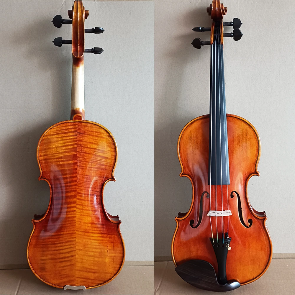 Strong tone Guarneri model Handmade Violin 4/4 Italian retro Oil varnish Maple Violin professional Musical Instruments with case