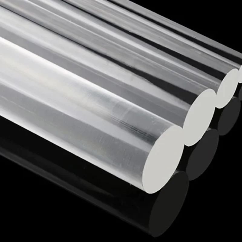 Clear Acrylic Round Rods Bars 2mm 3mm 4mm 5mm 6mm 8mm 10mm 12mm 15mm 18mm 20mm 25mm 30mm 35mm 40mm 45mm 50mm 60mm 70mm 100mm