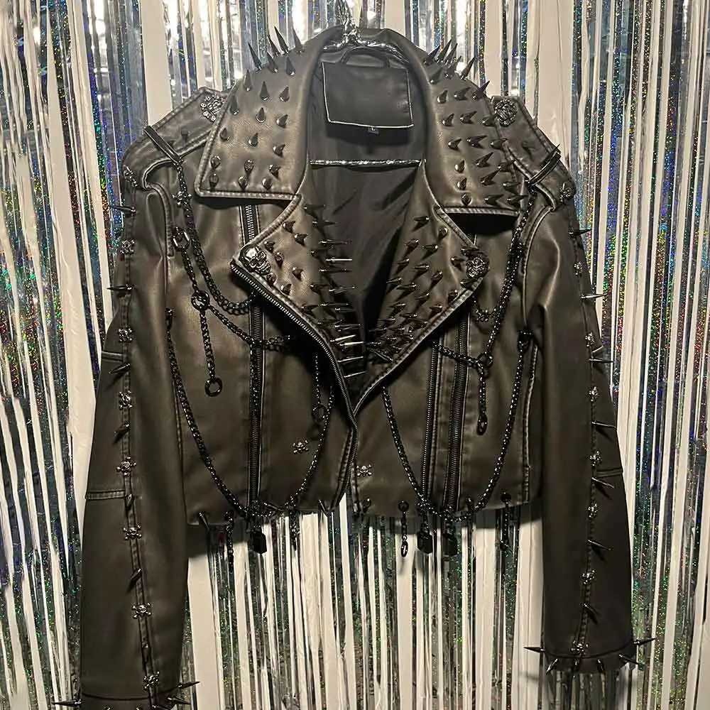 ジャケット・アウター Y2K archive leather jacket S grunge punk Y2K archive leather jacket S grunge punk