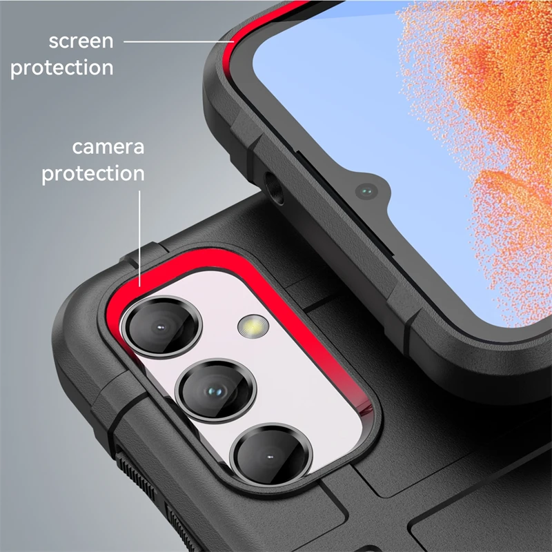 

For Samsung Galaxy M14 Case Silicone Matte Rubber Protective Case Samsung M14 Cover Drop Protection Capa Galaxy M14 Case