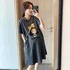 Maternity Summer Dress New Maternity Dress Fashionable Casual Sweet Age Reduction Loose Large Size Small T-Shirt Skirt 2
