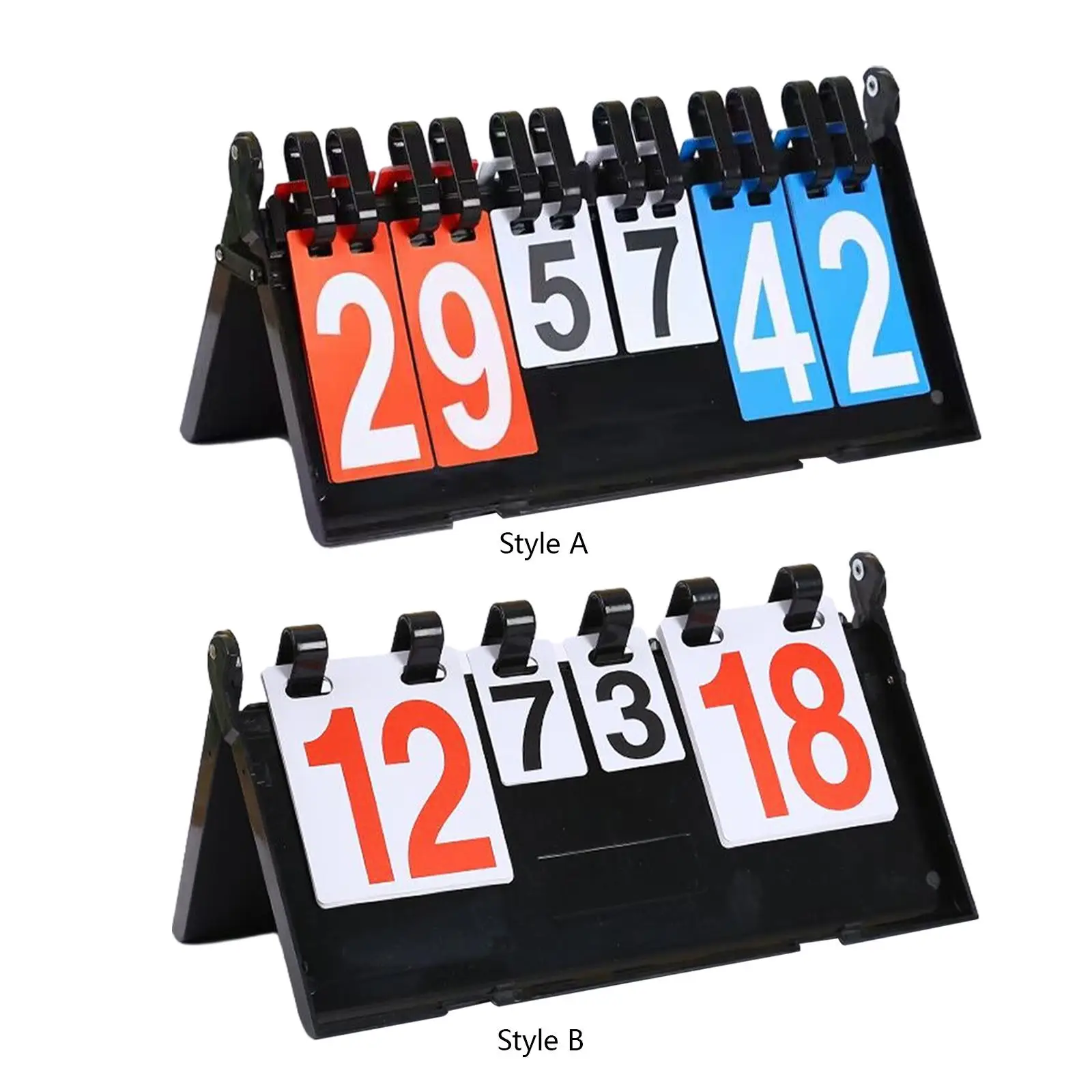 

Score Card Flipper Numbers Scoreboard Compact Tabletop Scoreboard for Table Tennis Basketball Volleyball Team Games Billiards