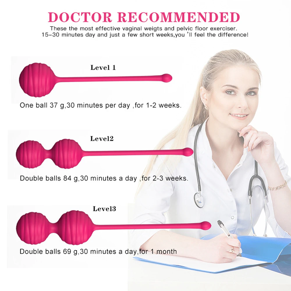 Sexuale Female Chinese Vaginal Balls to Exercise Pelvic Floor Kegel Trainer for Women Steel Sex Ball Vaginal Tightening Products
