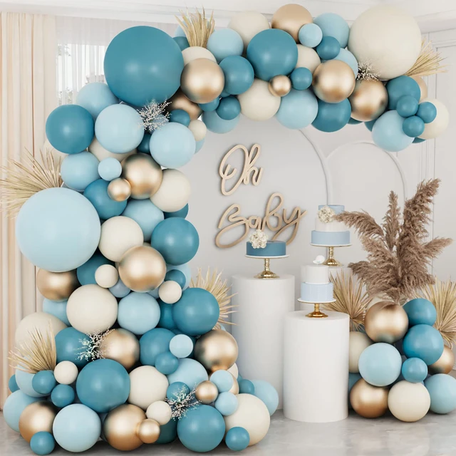 KIt arco ghirlanda di palloncini blu decorazione per feste di compleanno di  nozze per bambini Baby Shower Gender Reveal battesimo Ballon Baloon Decor -  AliExpress