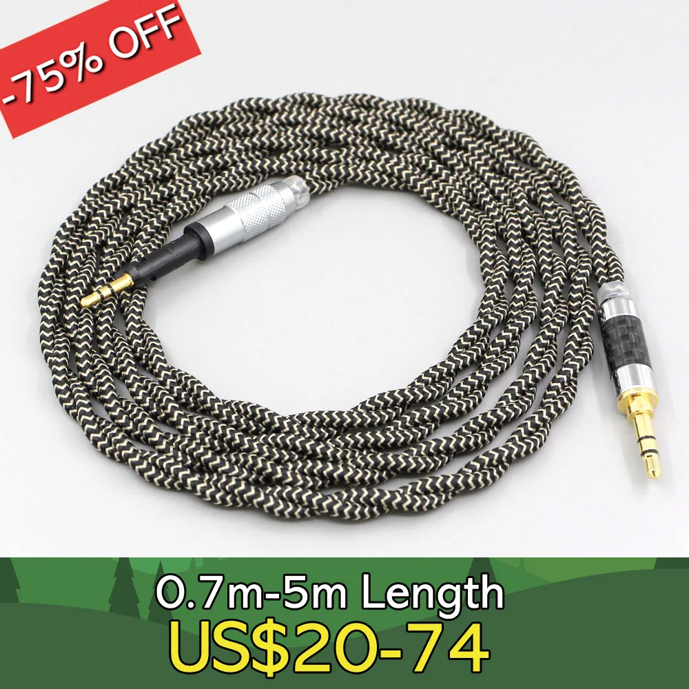 

2 Core 2.8mm Litz OFC Earphone Shield Braided Sleeve Cable For Sennheiser HD6 HD7 HD8 MIX DJ HD595 LN008071