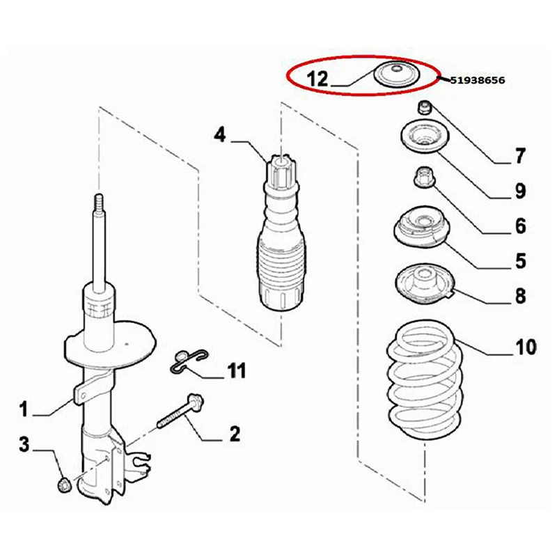 Ford KA 2008-2016 Ʈ ũ ҹ  Ʈ Ʈ Ŀ ĸ 2  51938656 Fit Fiat 500 2007-2017 ü ׼