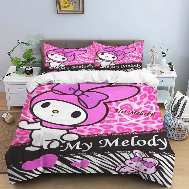 

Cartoon My Melody Bedding Set 3D Printing Home Decoration, Bedding for Family and Friends