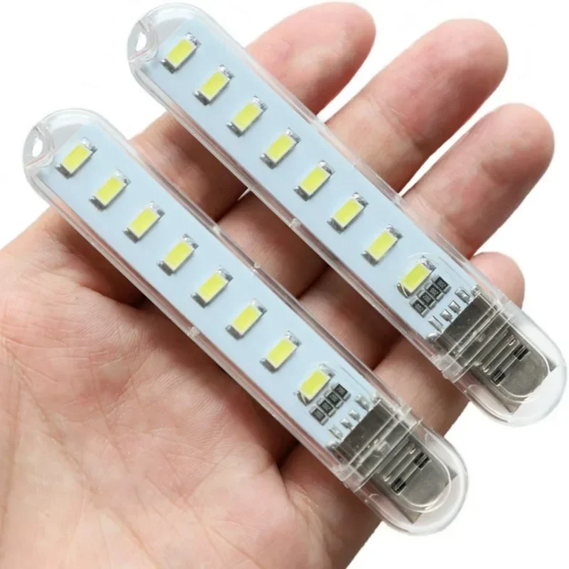 미니 5V USB Led 밤 빛 3-24LED 책 빛 보조베터리 PC 노트북에 대 한 터치 스위치와 램프 옆에 휴대용 독서 책상