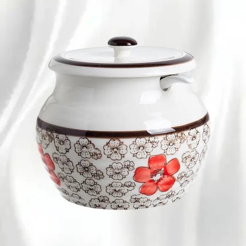 

High Temperature Resistant Japanese-Style Ceramic Pig Oil Tank - The Perfect Blend of Style and Functionality