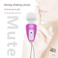 （pink）Portable Mini Massage Tiny Stress Relief Electronic Key-Chain Ring Full Body Massager Bath Accessories vibrate 2