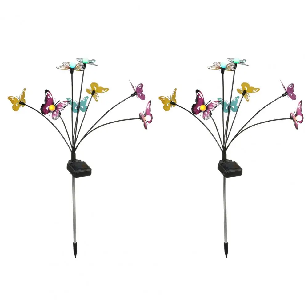 Solar Floor Lamp  Convenient Plug And Play Good Toughness  Swinging Solar Decorative Butterfly Light Holiday Decor ceiling lamps led module 85 265v ac220v 230v 36w 18w 24w led light replace ceiling lamp lighting source convenient installation