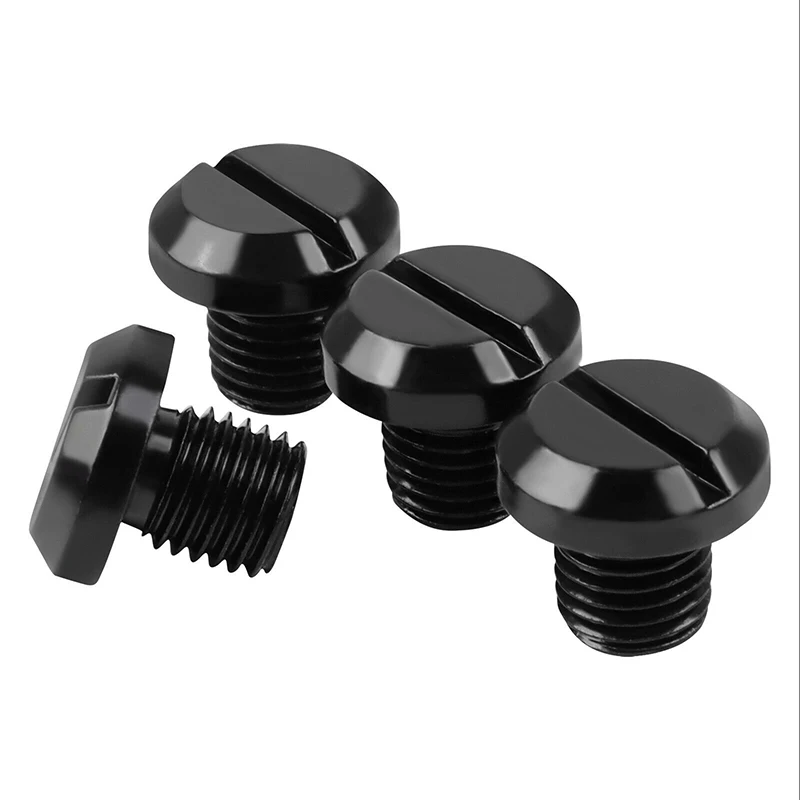 Motorcycle Mirror Plugs M10x1.25 CNC Universal Motorcycle Mirror Hole Blanking Plugs Screws Bolts Right Left Hand Thread Mirror Hole Caps