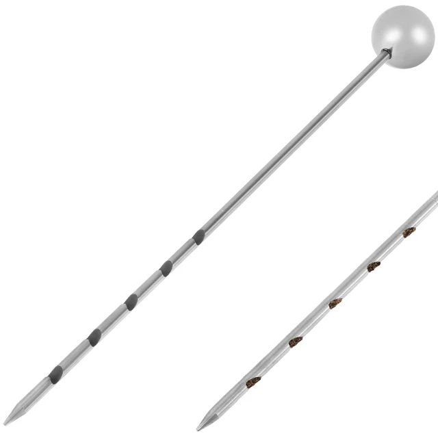 Sonde D'échantillonnage De Sol En Acier Inoxydable 304 Poigneacutee En T Portable Outil Deacutechantillonnage De Sol Pour Ferme Jardin Pelouse 21 Pouces