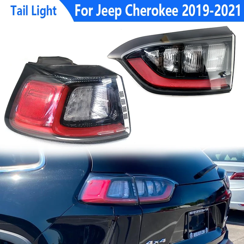 CarRearLEDTailLightsForJeepCherokee201920202021DRLBrake