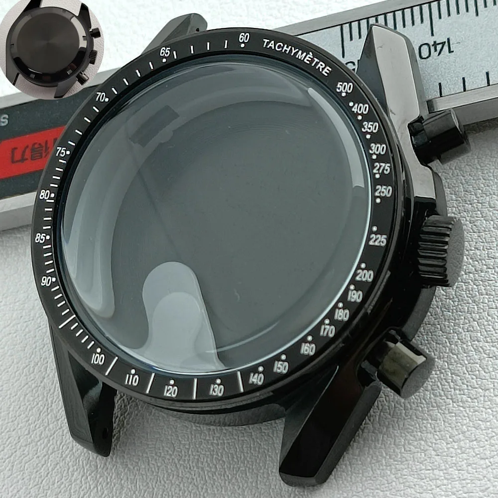 39.7 ミリメートル VK63 VK64 ケースシルバーブラック時計ケース