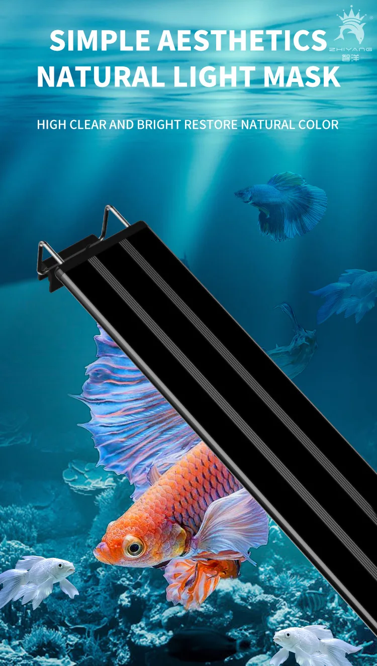 Lampe Aquarium LED 7W Clip - Blanc, Rouge, Vert, Bleu - Réglable Pour Aquariums 20-40 Cm