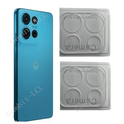 2-Pack 3D Tempered Glass Camera Lens Protector Film for 2PCS Lens Glass (Edge 50 Pro)