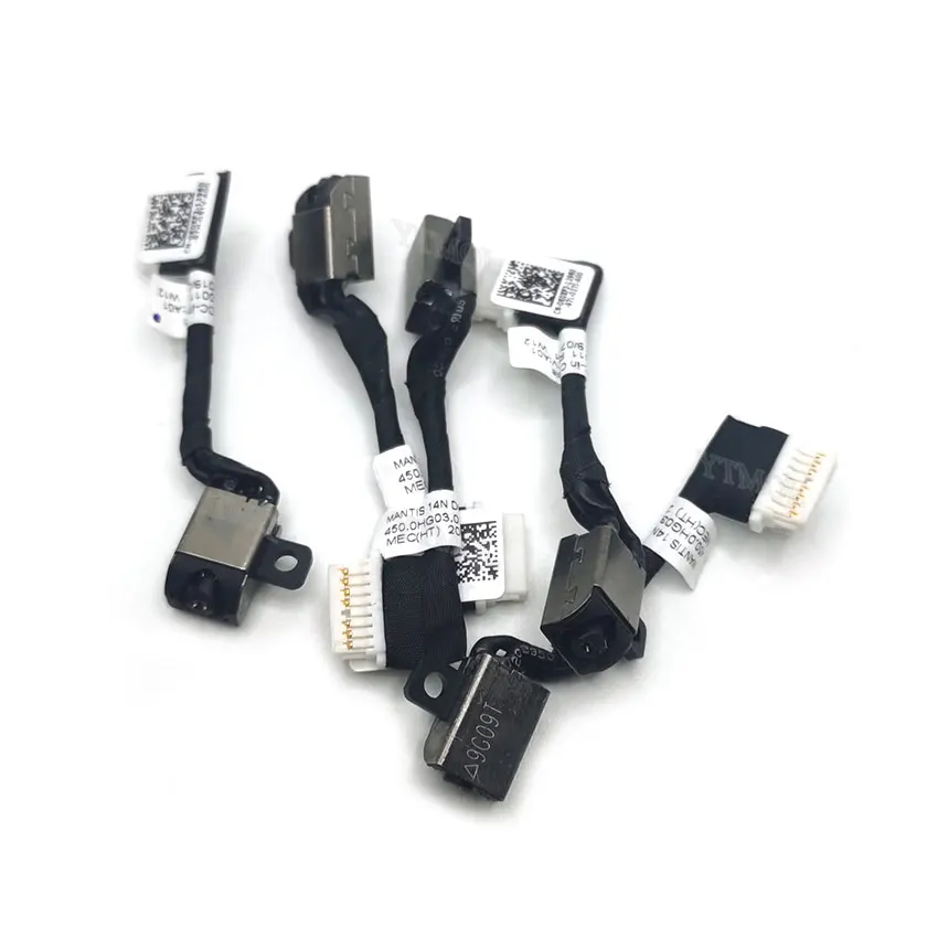 Cavo Porta Di Ricarica DC 7 Cm Di Ricambio Per Dell Latitude 3510 E Inspiron 14 5402 - Nero, Senza Saldatura - 4