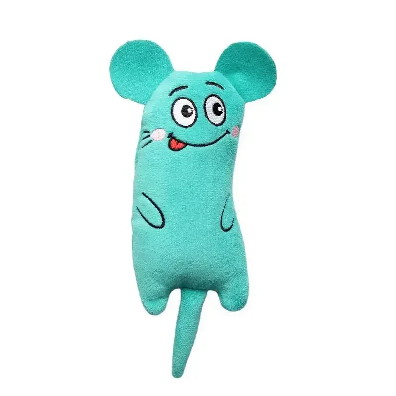 Cat Toys Cute Cat Toys Funny Interactive Plush Cat Toy Mini Teeth Grinding Catnip Toys Kitten Chewing Squeaky Toy Pets Accessories